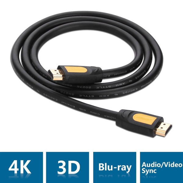 Dây HDMI 1.4 thuần đồng 19+1 dài 3M UGREEN HD101 10130 - Hàng chính hãng