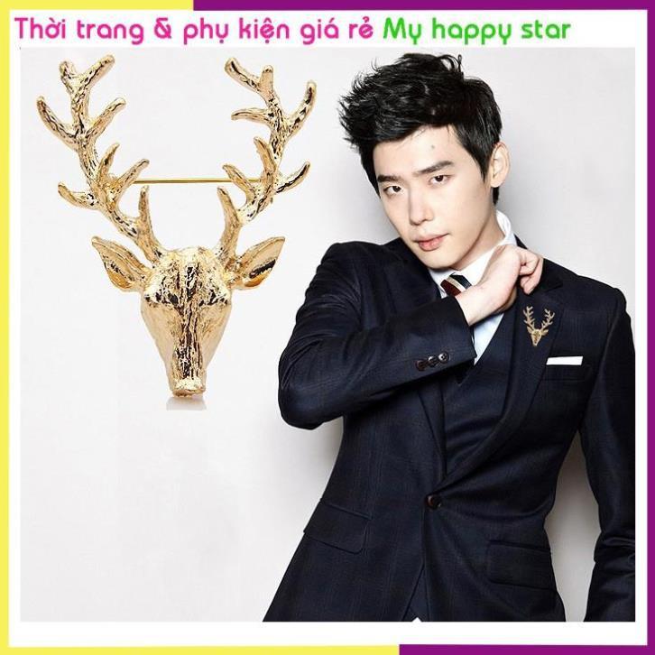 Cài áo thời trang nam đầu hươu GC170
