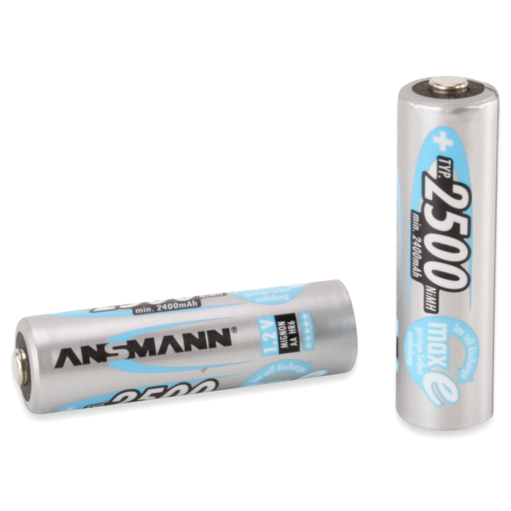 Pin Sạc AA-2500mAh ANSMANN (Vỉ 4 viên) - Hàng Nhập Khẩu