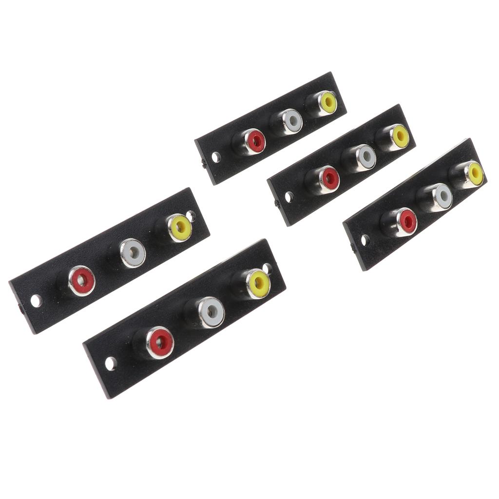 Phần Mở Rộng Bộ Chuyển đổi 3 Phần Từ Nữ Sang Nữ Bộ điều Hợp AV Audio Video