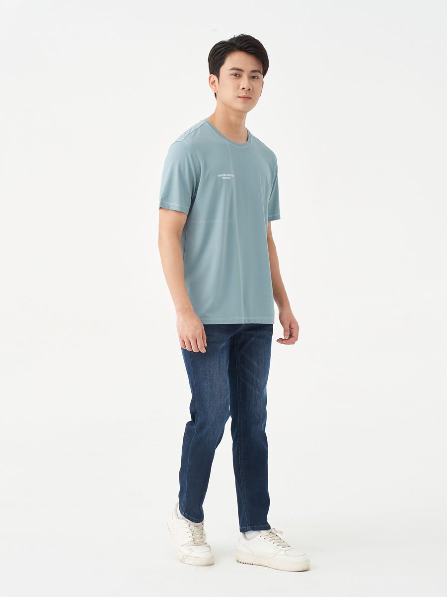 Áo Thun Nam Cổ Tròn Tay Ngắn 5S FASHION, In Trẻ Trung, Họa Tiết Chần Chỉ Nổi Bật (ATS24022)