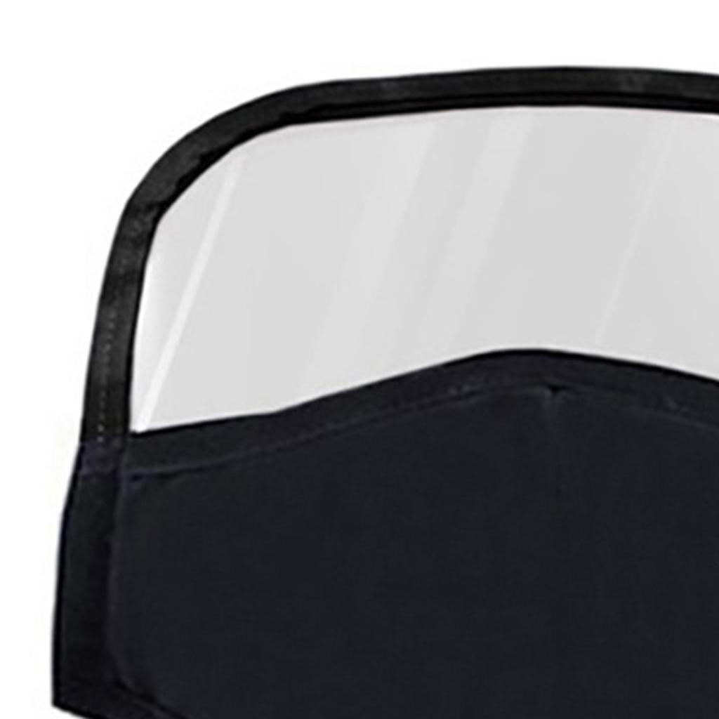 4 Pieces Anti Dust Adults Mouth Cover Masks With Clear Eye Black