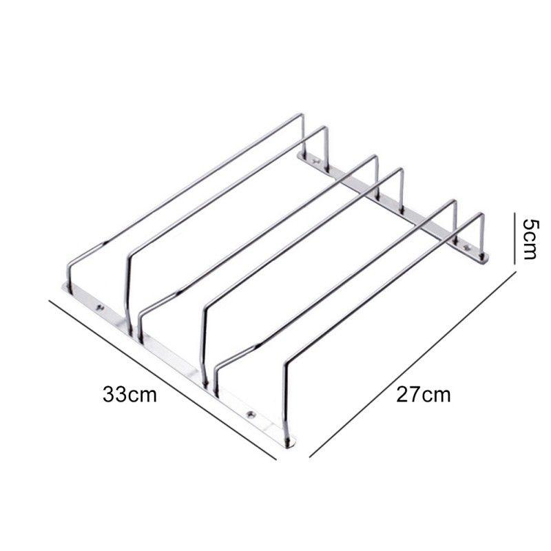 Giá treo ly sâu 27cm 3 hàng bóng đẹp