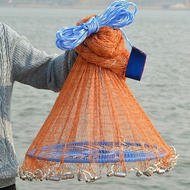 Chài đĩa bay sợi bằng dù hàng loại 1lưới chài bắt cá bung rộng 6m đủ kích thước hàng thái lan giá rẻ siêu nhậy