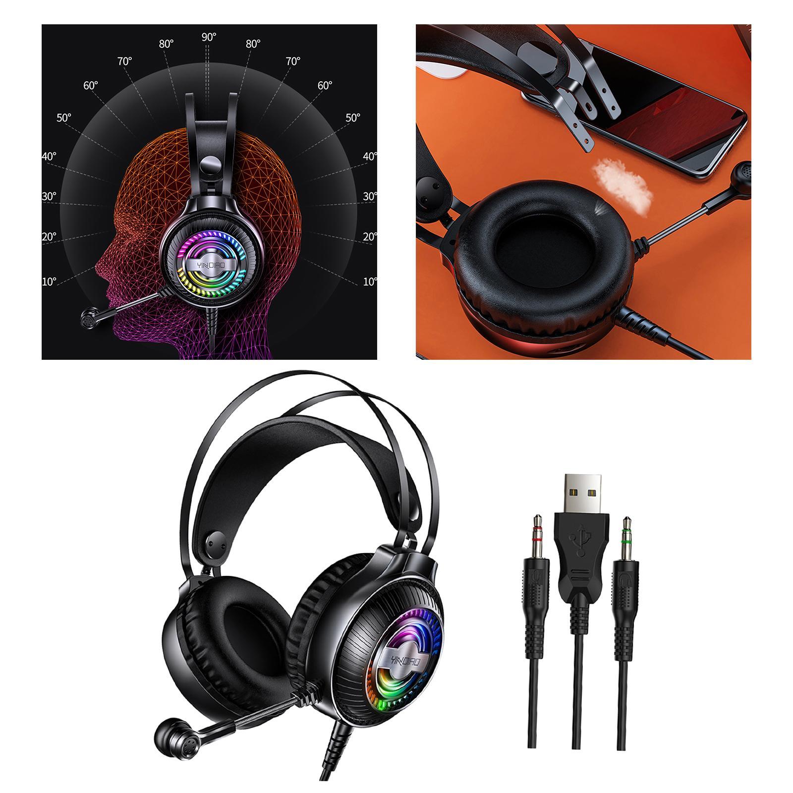 Bass Stereo Over Ear Gaming Headset Headphones for Gamer