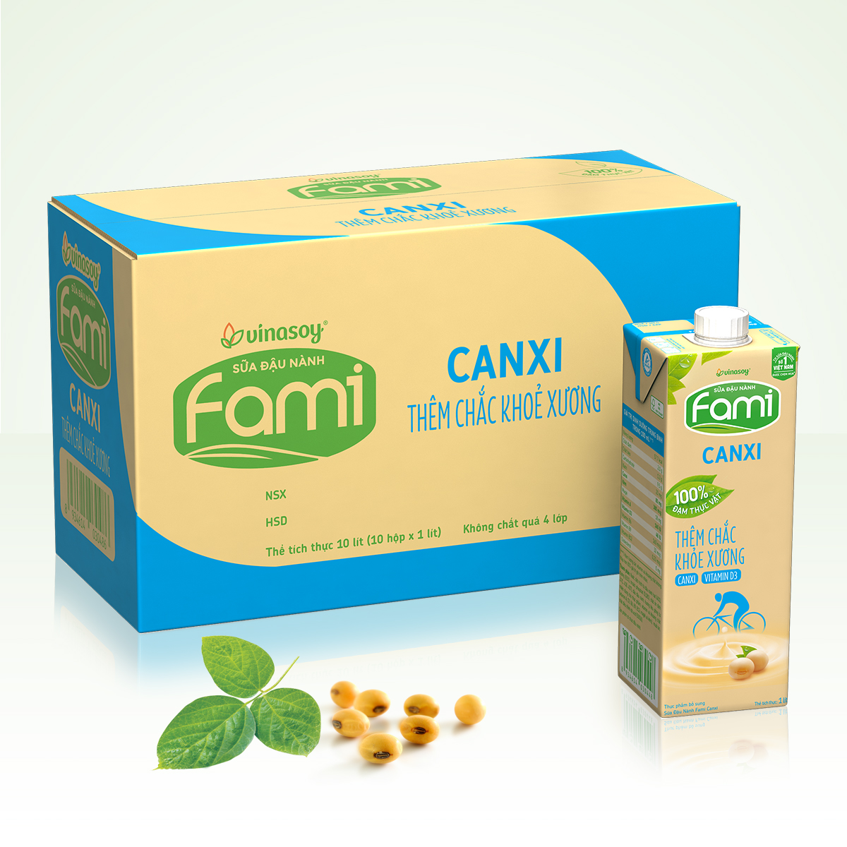 Thùng 10 Hộp Sữa đậu nành Fami Canxi