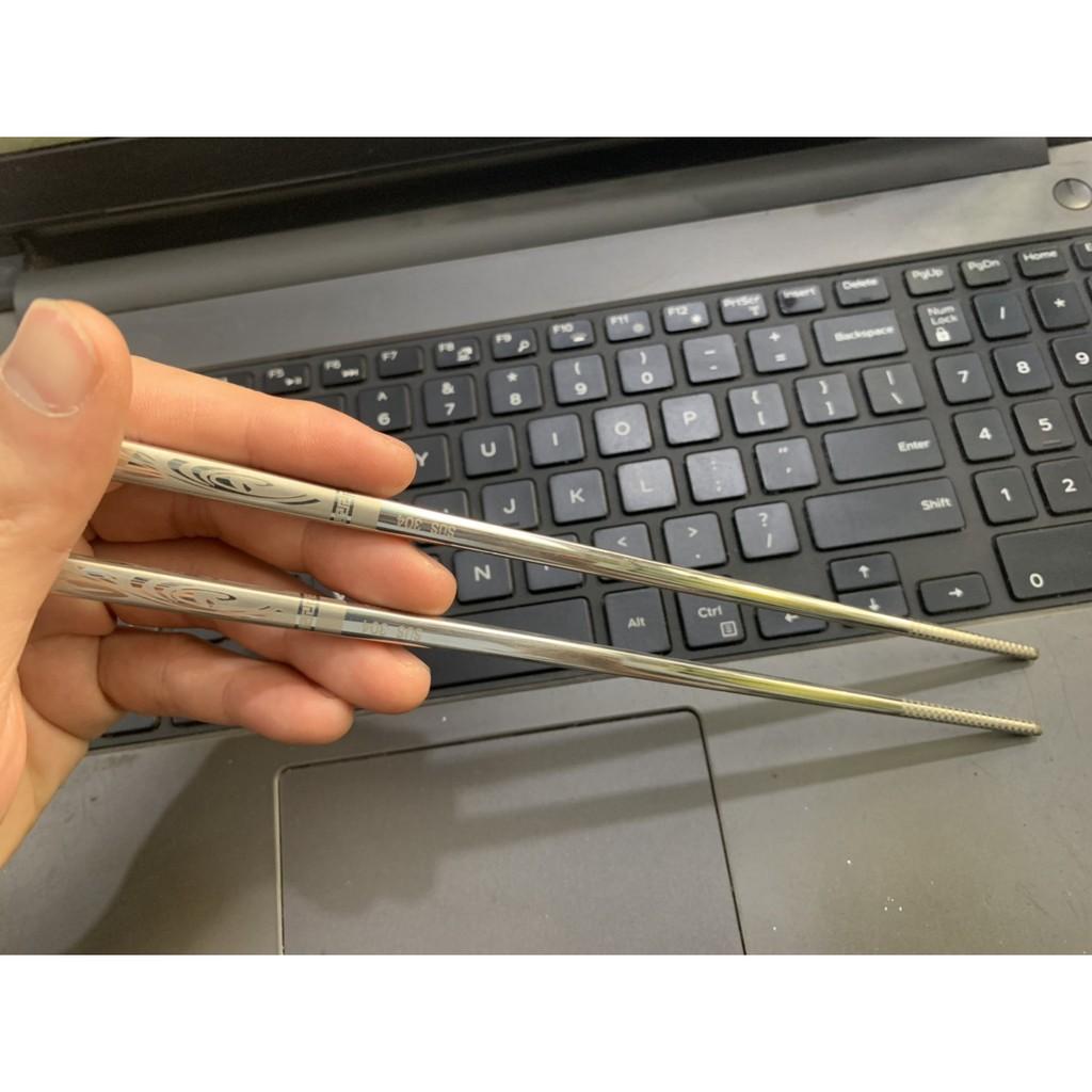 Đũa inox 304 hàn quốc chống trơn trượt cao cấp Malicook