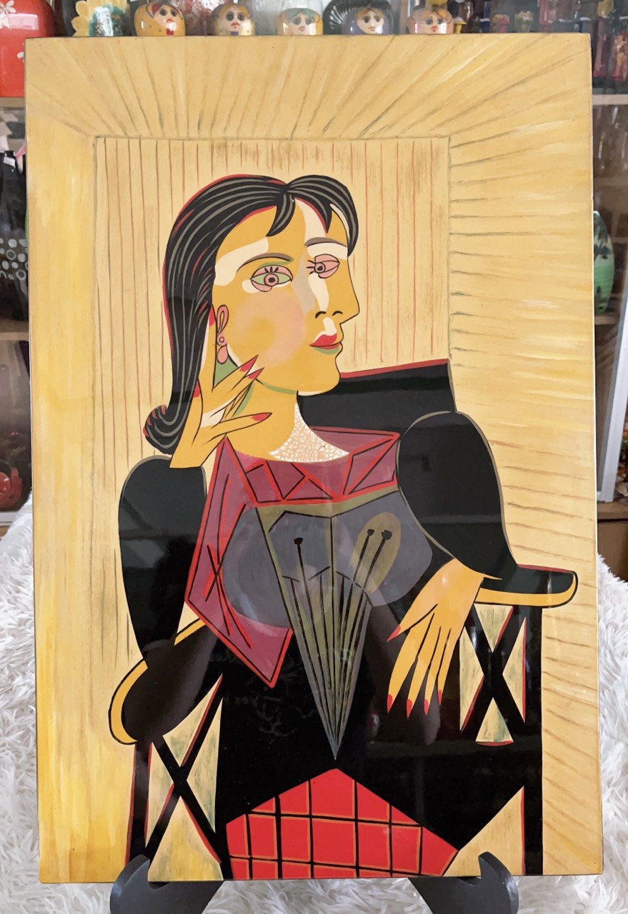 Tranh Sơn Mài - Họa Tiết PICASSO - Nghệ thuật trừu tượng - Size: 15x20 cm | 20x30 cm | 40x60 cm