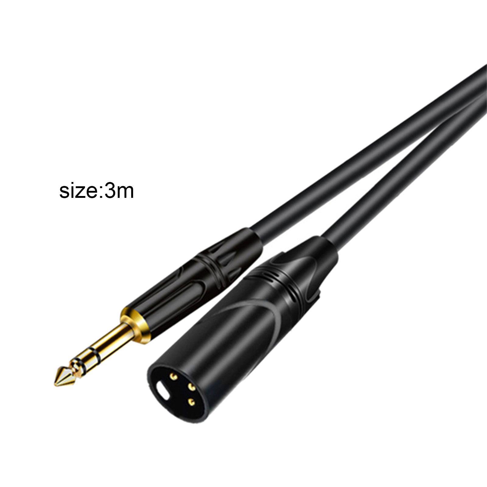 6.5mm Male to XLR Male Stereo Audio Cable for Audio Stereo System Multimedia
