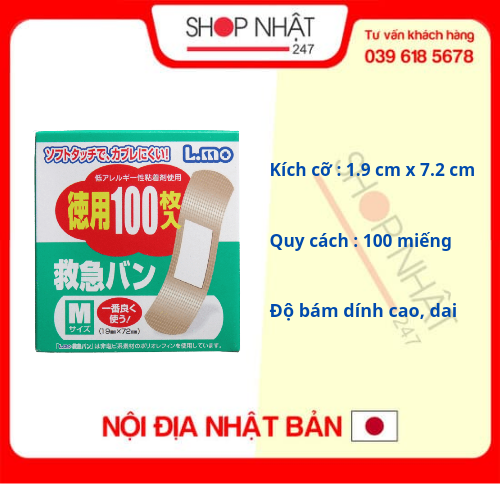 Băng dán vết thương cao cấp, tiện ích  - Nội địa Nhật Bản