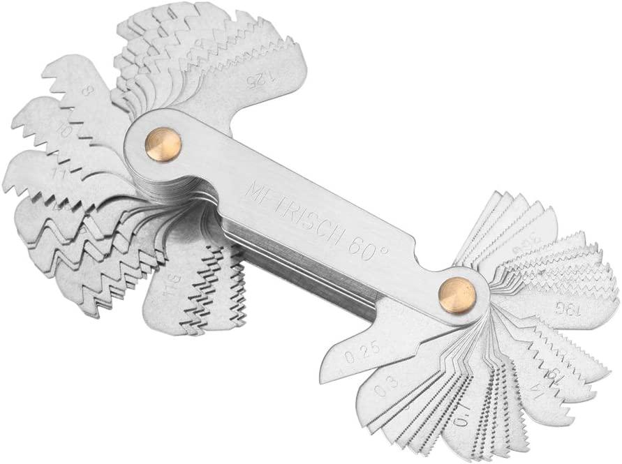 Sợi chỉ, thước đo chỉ số 58 lưỡi đặt vít không có chỉ số cắt đo số liệu.