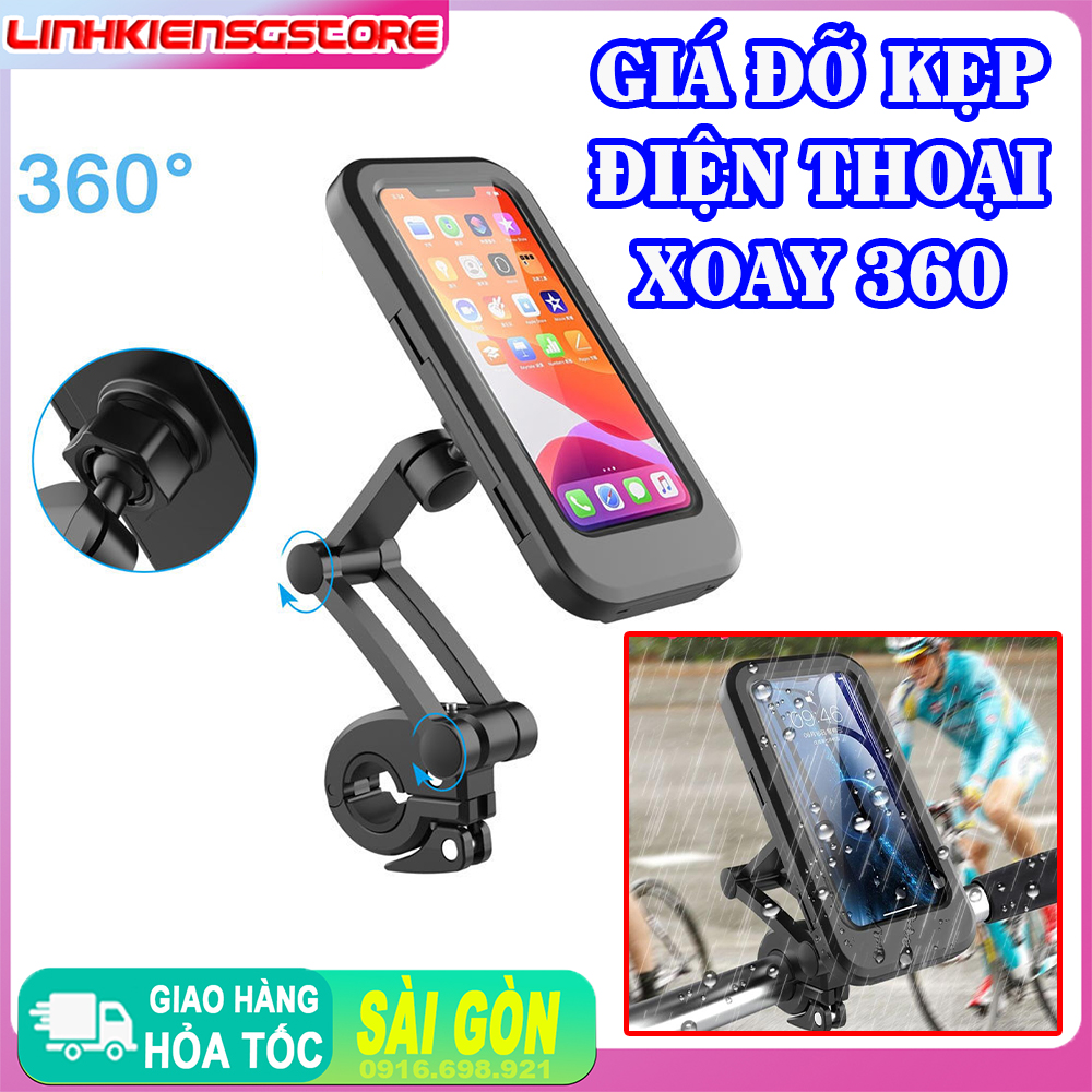 GIÁ SỈ Giá đỡ kẹp điện thoại khung tròn cho xe đạp 360 có thể gập lại HL69