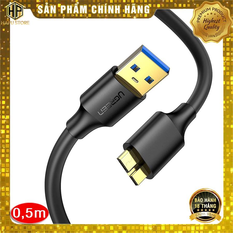 Cáp Micro USB 3.0 Ugreen 10840 dài 0,5m mạ vàng chính hãng - Hàng Chính Hãng