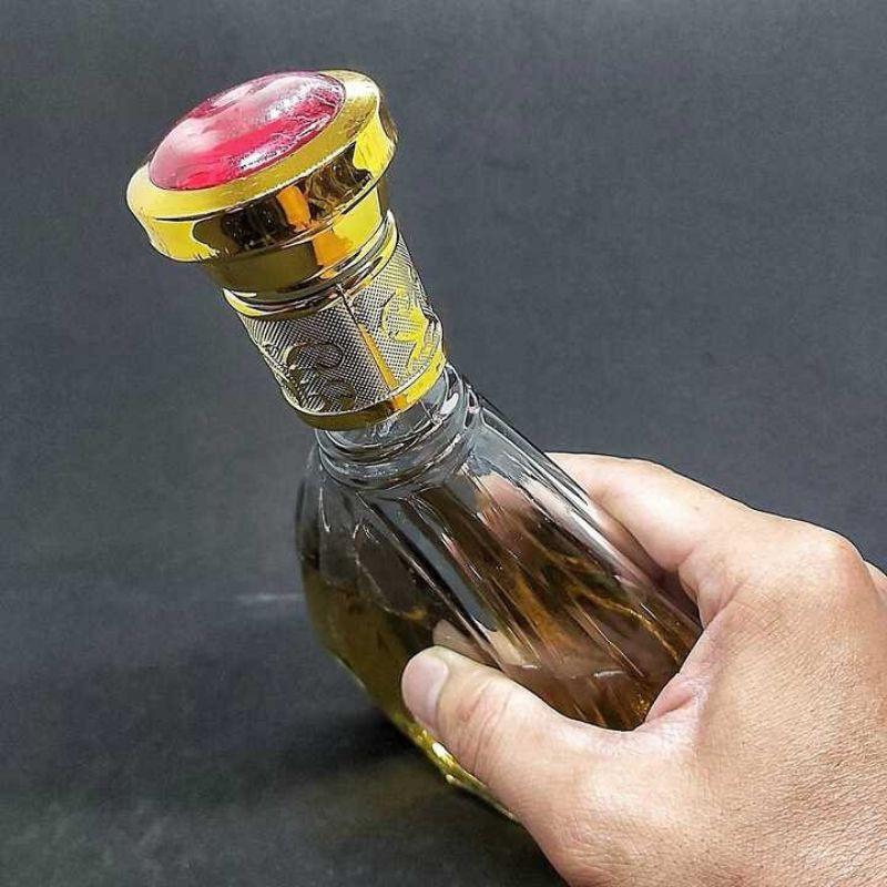 Chai, Bình Đựng Rượu Thủy Tinh Đẹp Cao Cấp 500ml. Mẫu Quạt