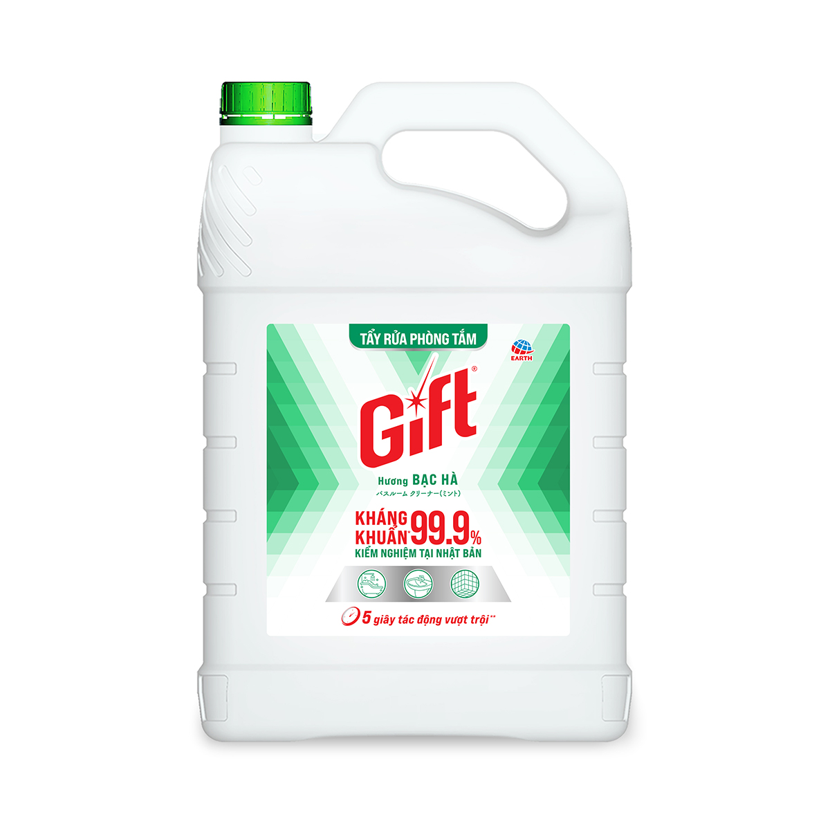 Nước rửa nhà tắm Gift Bạc hà 3,8kg