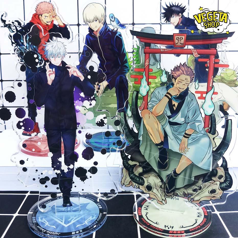 Mô Hình Tượng Standee Acrylic Mica 2 mặt Jujutsu Kaisen Chú thuật hồi chiến Itadori Sukuna Gojo Nanami Toge Yuta Megumi