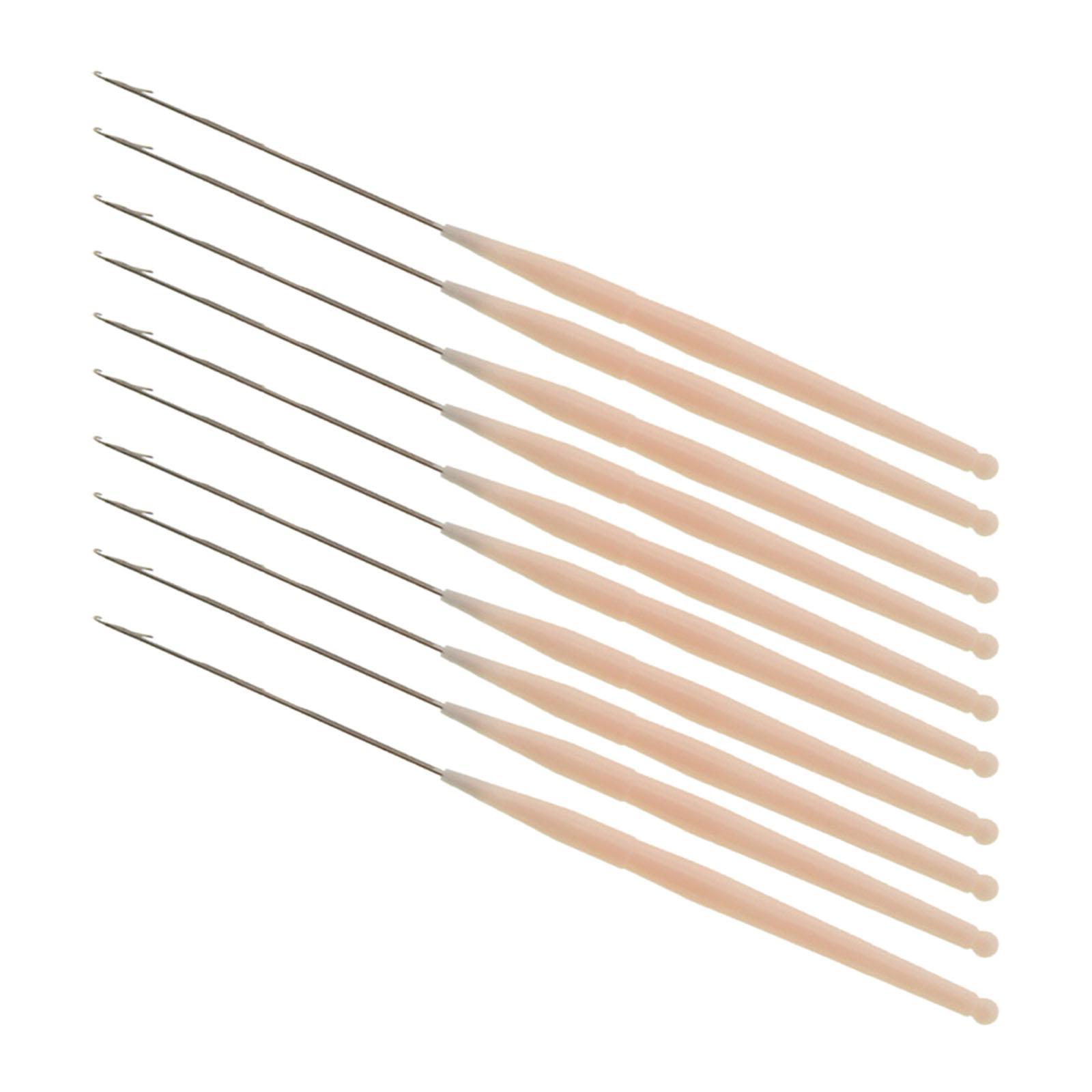 10x Crochet Hooks Kit Needles Weaving Crocheting Sewing Tools Supplies