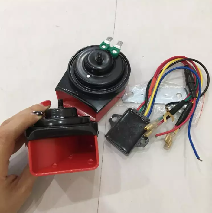 Bộ 2 còi ngân xe máy và ô tô còi ngân 12 tiếng cực lớn âm thanh cực chất