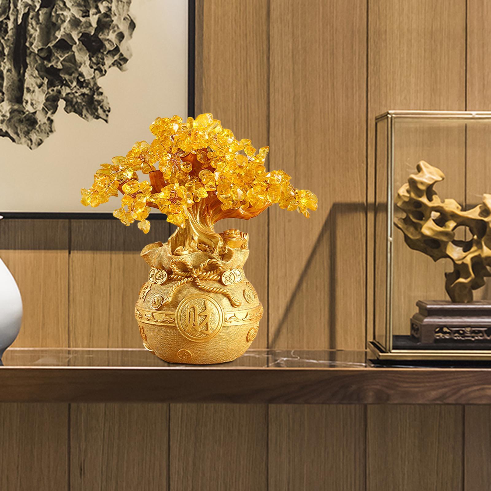 Feng Shui Money Tree Tabletop Ornament for Indoor Spring Festival Decoration