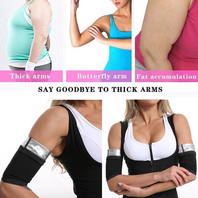 Compression Arm Sleeves Body Shaper Sweat Sauna Arms Thermo Fat Burner Trainer Sleeve Arm Slimming Shaping Gym Fitness Workout