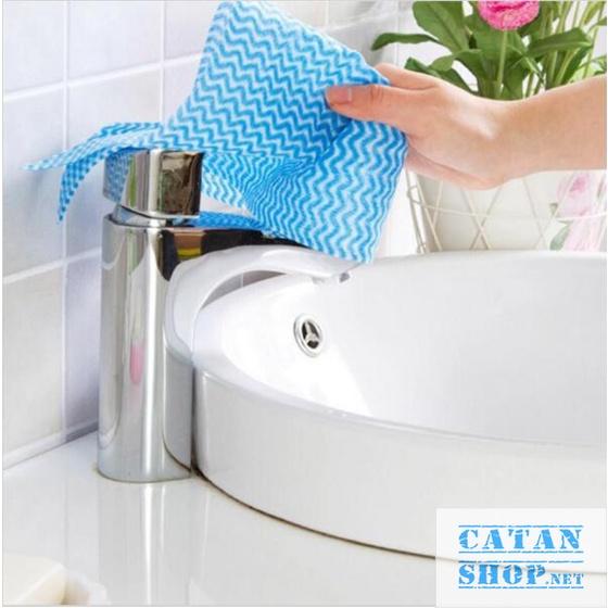 Giấy cuộn đa năng, khăn lau bếp, lau bàn , lau tay có thể giặt và tái sử dụng cuộn 20cm và 25cm dạng sóng màu