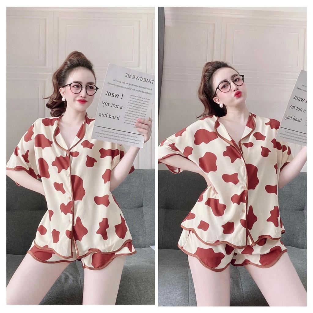 Đồ Ngủ Lụa Bigsize Pijama Nữ, Đồ Bộ Mặc Nhà Nữ , Chất Lụa 100D Cao Cấp, fom dưới 70kg - ẢNH CHỤP THẬT