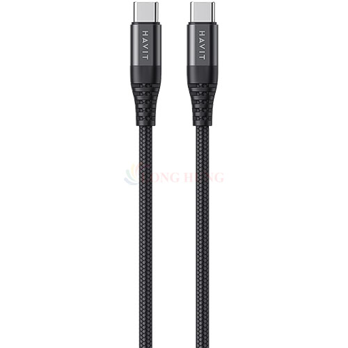 Cáp USB Type-C to USB Type-C Havit 1.2m CB6010 - Hàng chính hãng