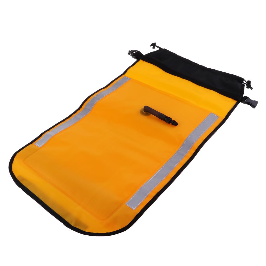 Dual Chamber Safety Float Inflatable Paddle Bag for Snorkeling Surf Boating