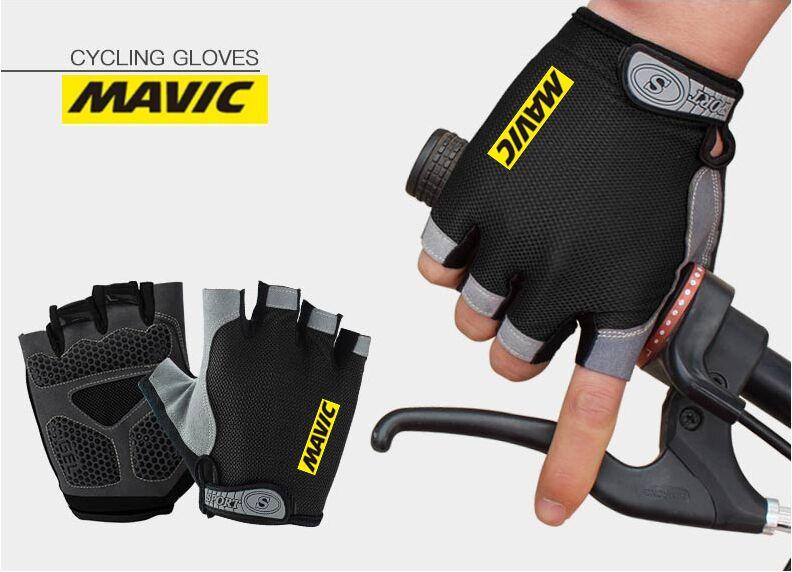 MAVIC Găng Tay Xe Đạp Ngón Nam Nữ Thể Thao Mùa Hè Chống Sốc Xe Đạp Găng Tay GEL MTB Găng Tay Xe Đạp