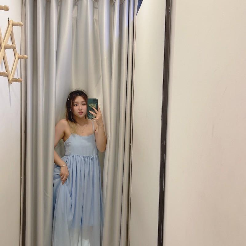 ĐẦM BABYDOLL XANH PVN369