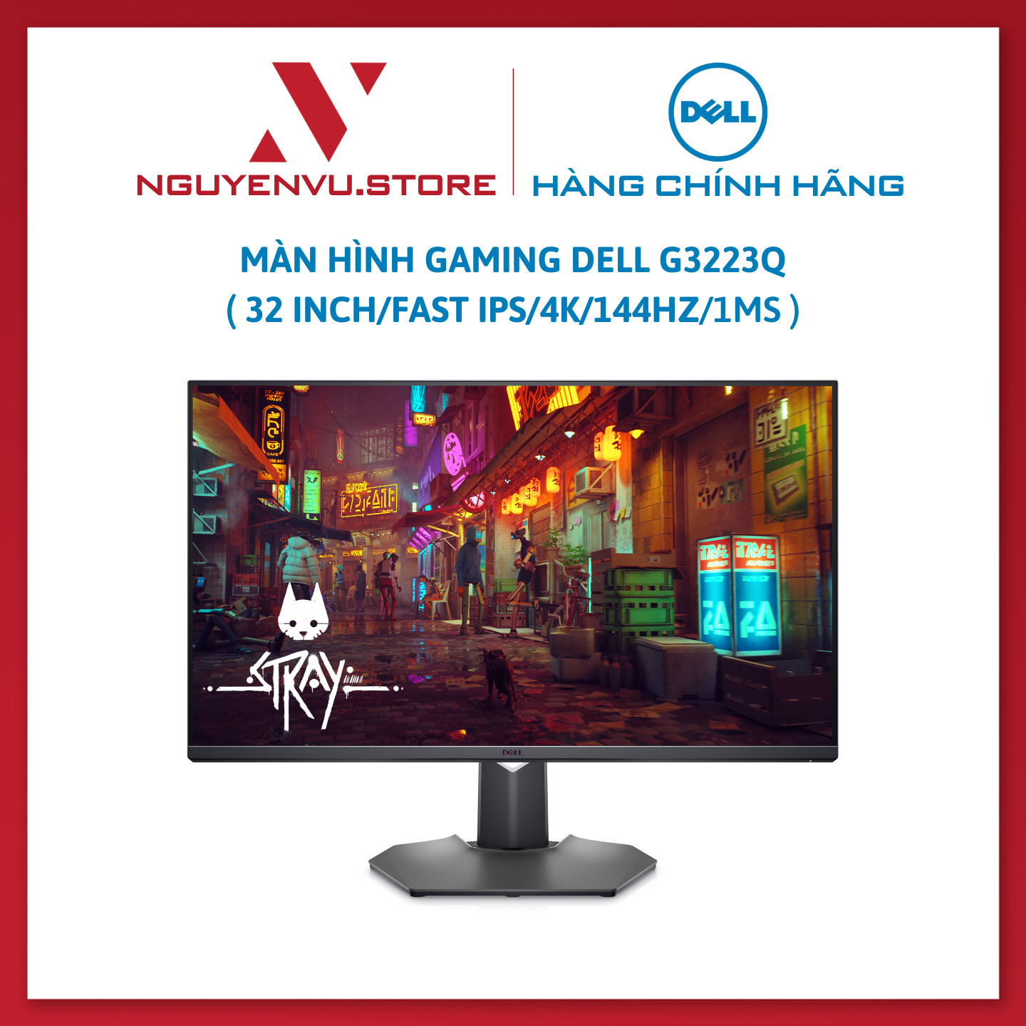 Màn hình Gaming DELL G3223Q (31.5 inch/UHD/FAST IPS/144Hz/1ms) - Hàng chính hãng