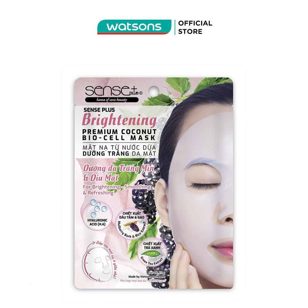 Mặt Nạ Sense Plus Coconut Bio Cell Brightening Dưỡng Da Trắng Mịn Và Dịu Mát 23g