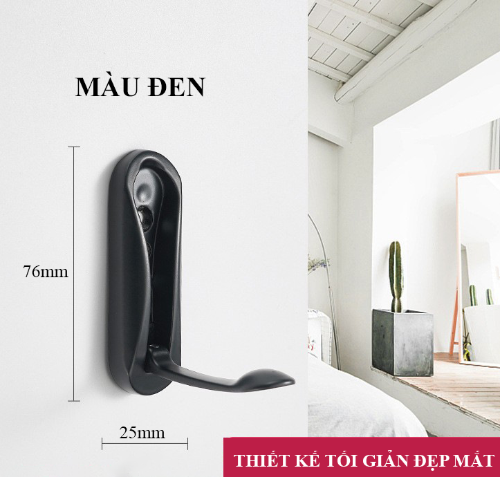 Móc Treo Đồ Gắn Tường Gấp Gọn Gập 90 Độ KUNBE Hiện Đại Tiết Kiệm Không Gian