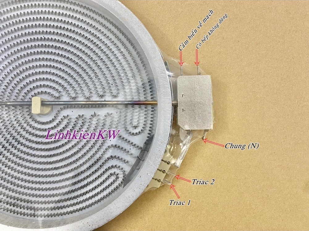 Mâm Nhiệt của Bếp Hồng Ngoại 23cm 2 Vòng Nhiệt có Cảm Biến Mới !