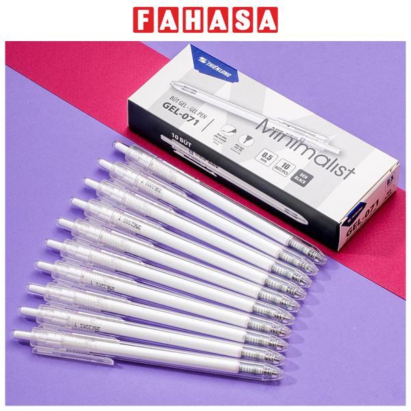 Hộp 10 Bút Gel 0.5 mm - Thiên Long GEL-071/PLUS - Mực Đen