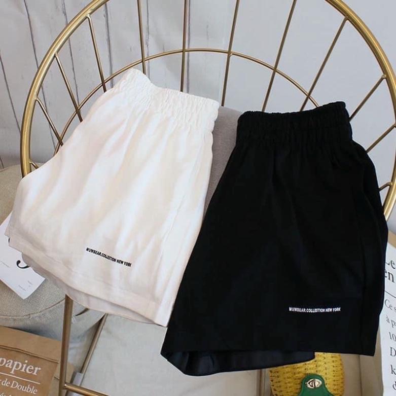 Quần short unisex_quần đùi đũi chun thêu siêu Hot ESHOP