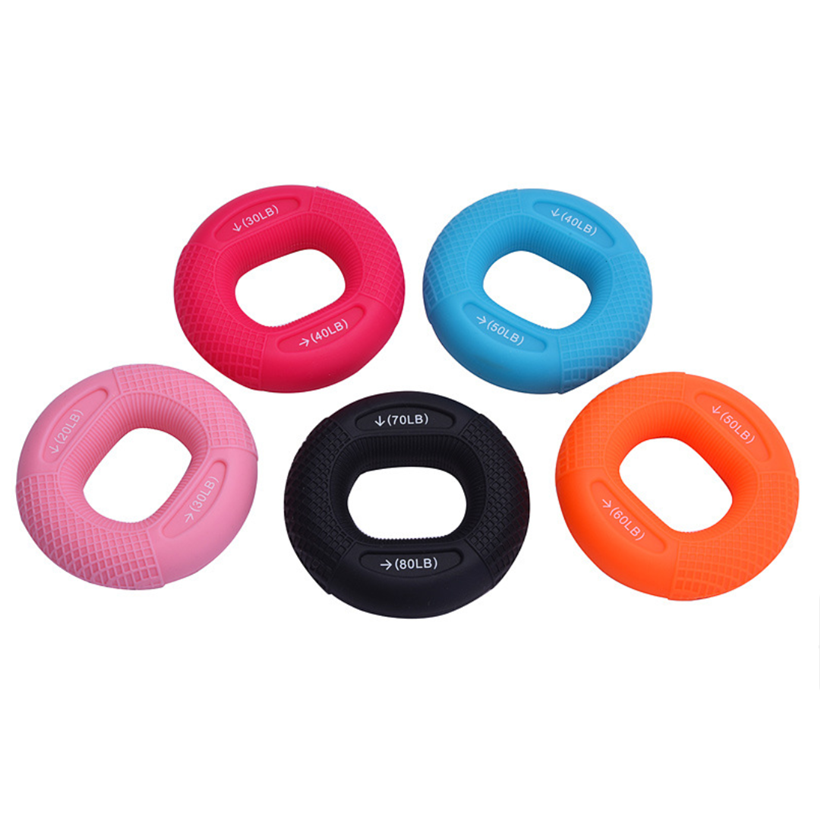 Silicon điều chỉnh tay cầm tay huấn luyện ngón tay tập thể dục carpal mở rộng cơ bắp tập thể dục tập thể dục tập thể dục sức mạnh tay cầm tay Color: type2 black