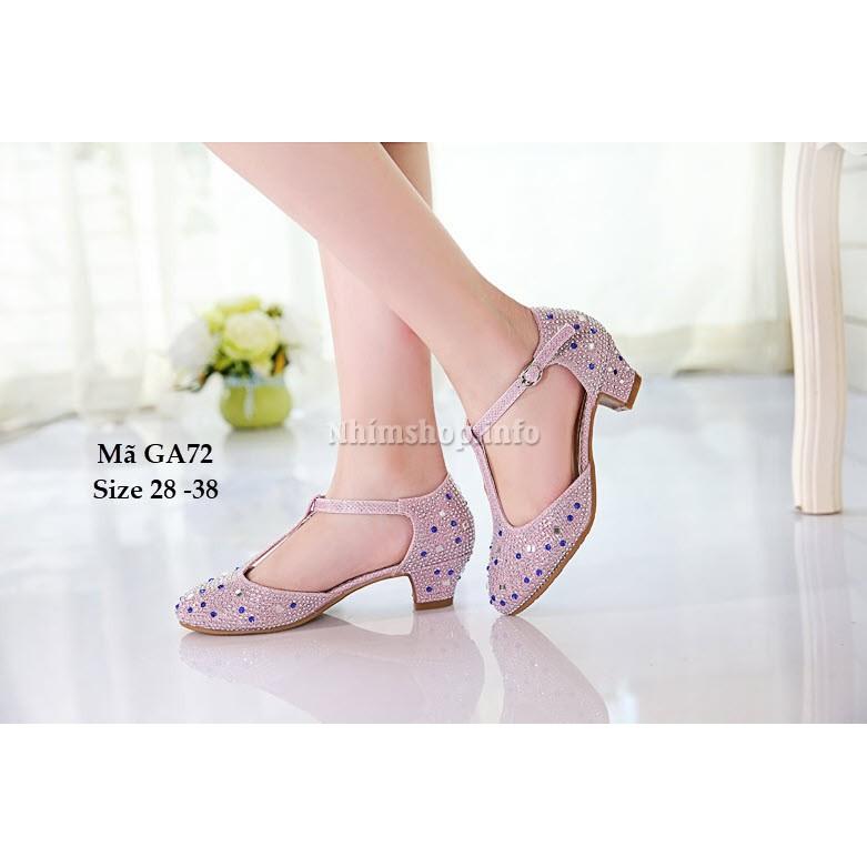 Giày cao gót bé gái GA71 (size cho bé 4 - 12 tuổi)