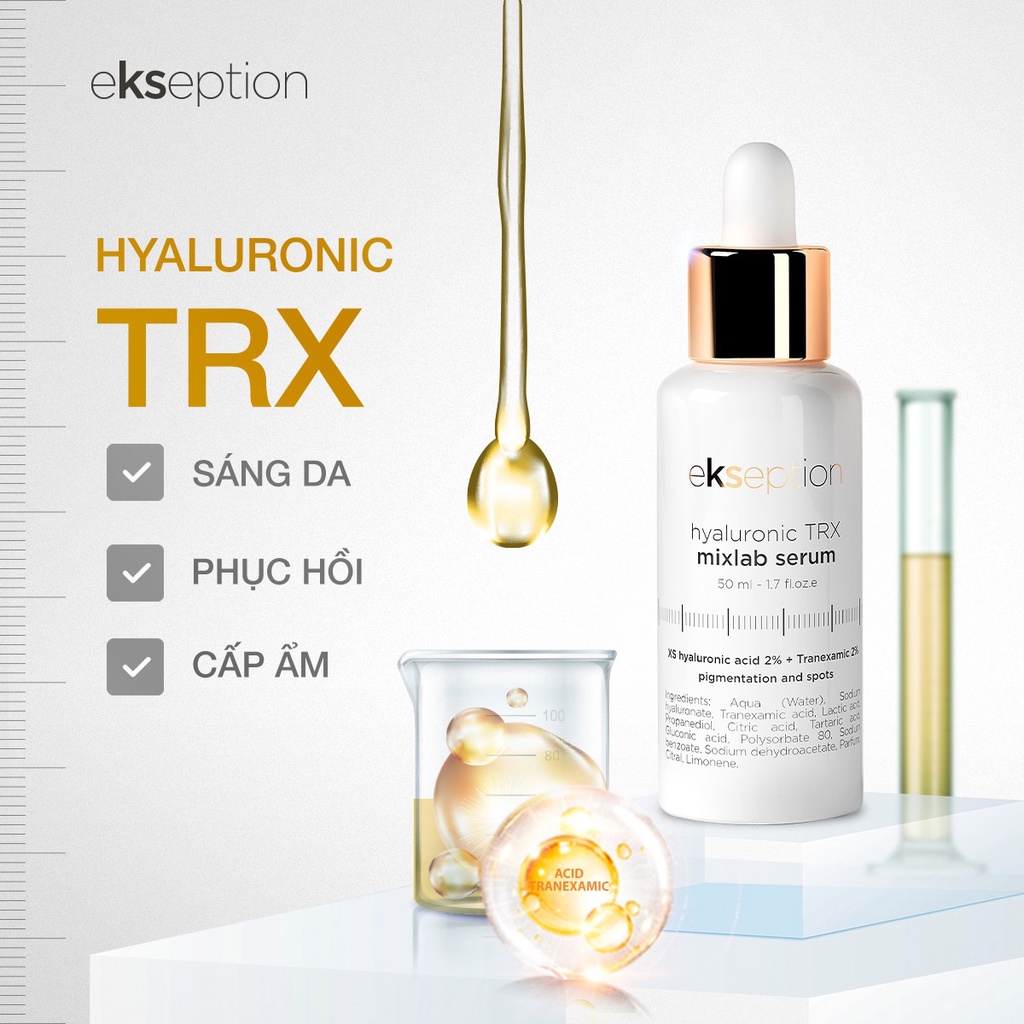 Serum giảm mụn, xóa thâm HYALURONIC NIACIN MIXLAB SERUM - 50ml duy trì độ ẩm cho làn da, giúp làm sáng da và mịn da