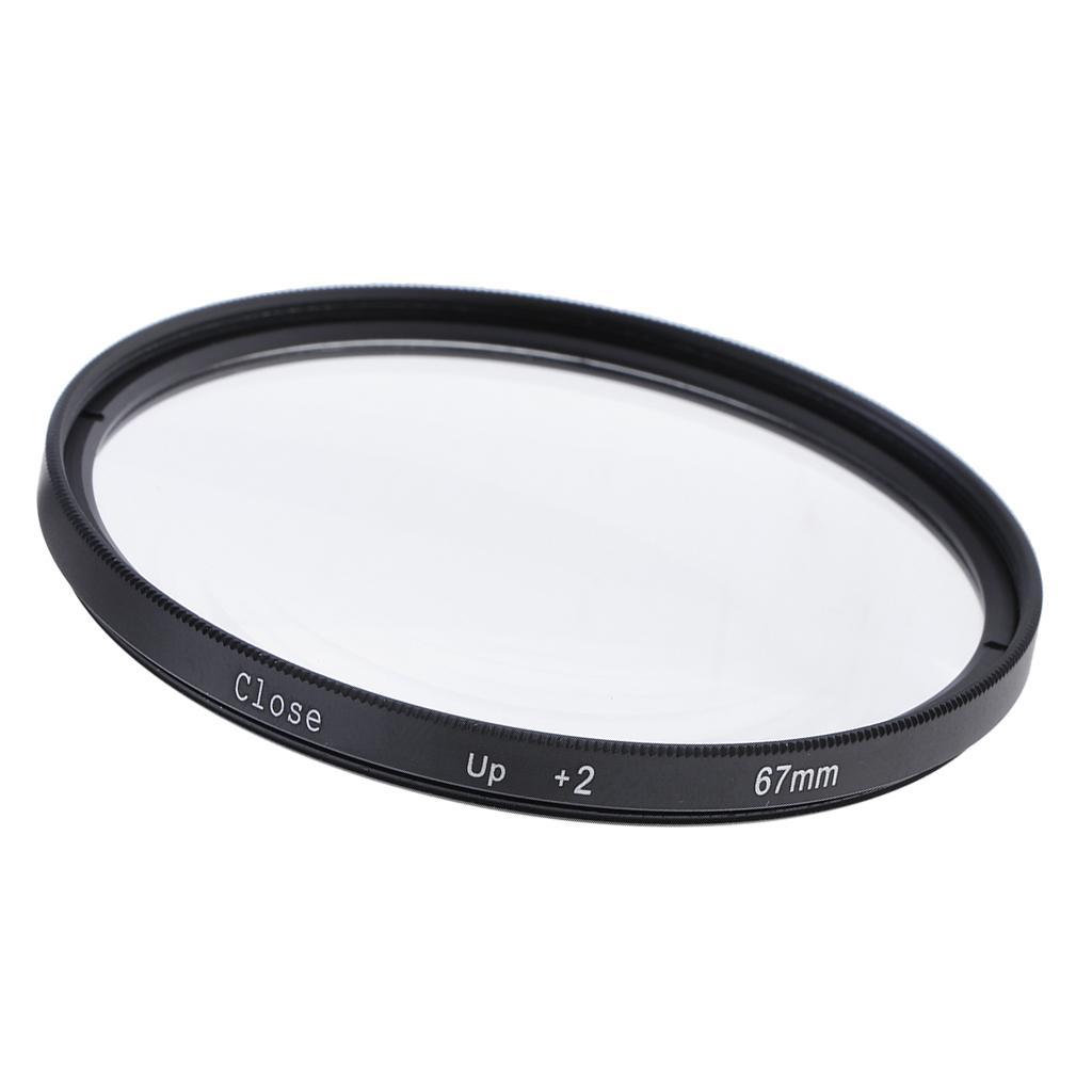 Camera Lens Macro Close Up Effect Filter 67mm +2 for Canon 70-300 17-85mm