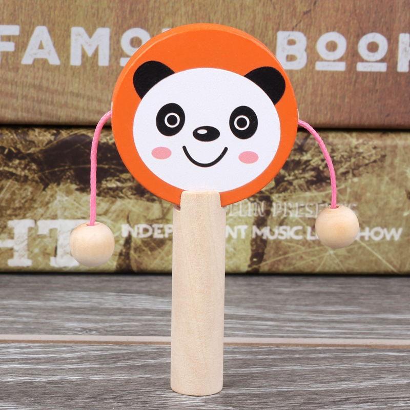 Đồ chơi dạng gỗ trống lúc lắc cao cấp quà tặng cho bé trẻ em