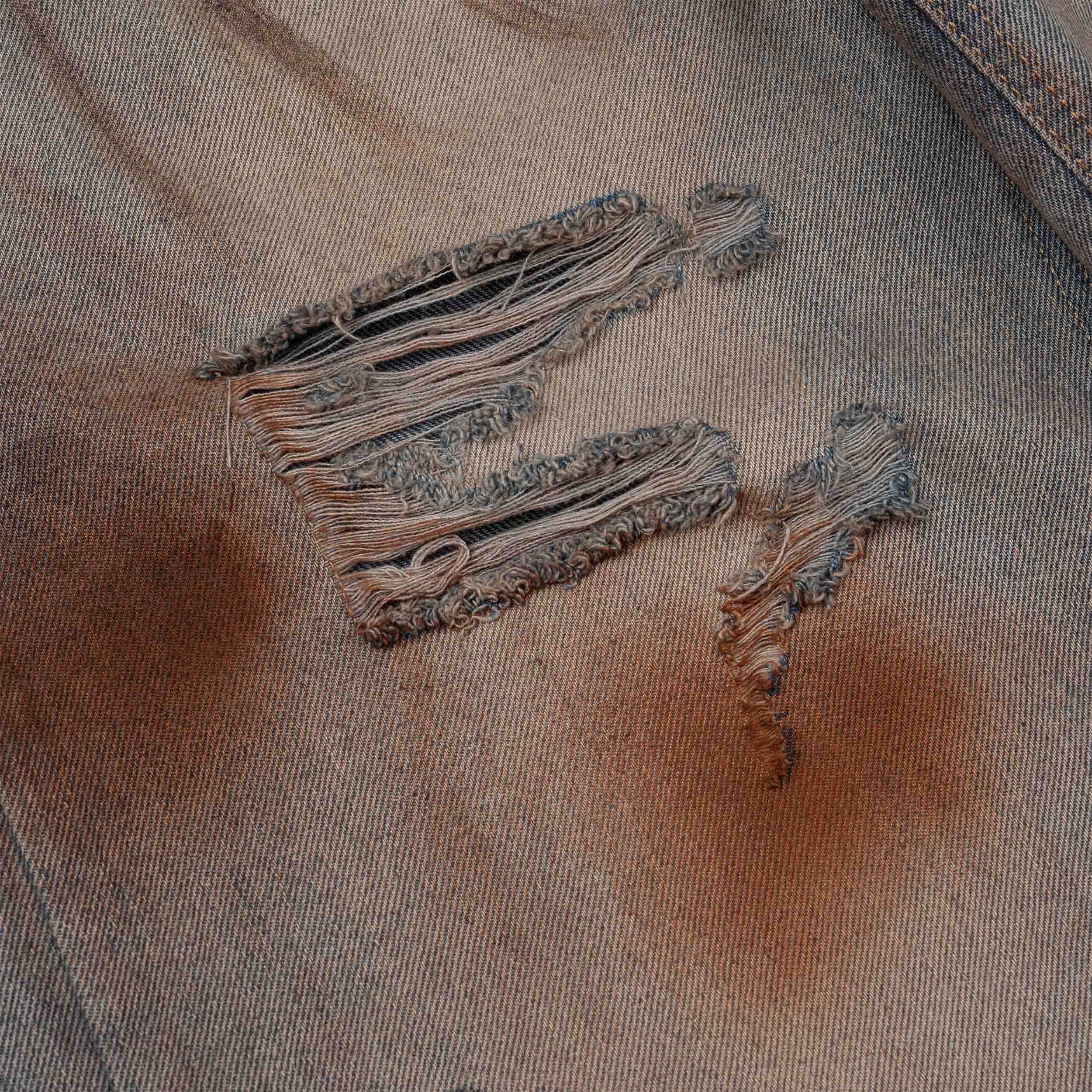 Quần DirtyCoins Stain Disstress Baggy Denim Pants Faded Blue