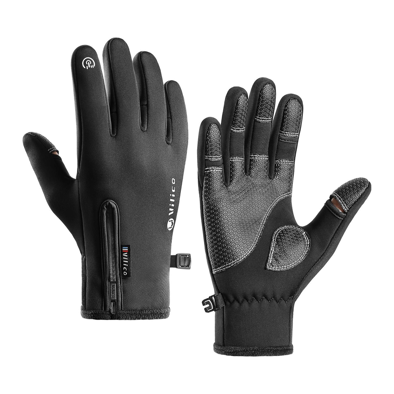 Thermal Gloves Riding Gloves Touch Screen Portable Winter Warm Gloves Winter Gloves for Running Men Camping Driving Commuting