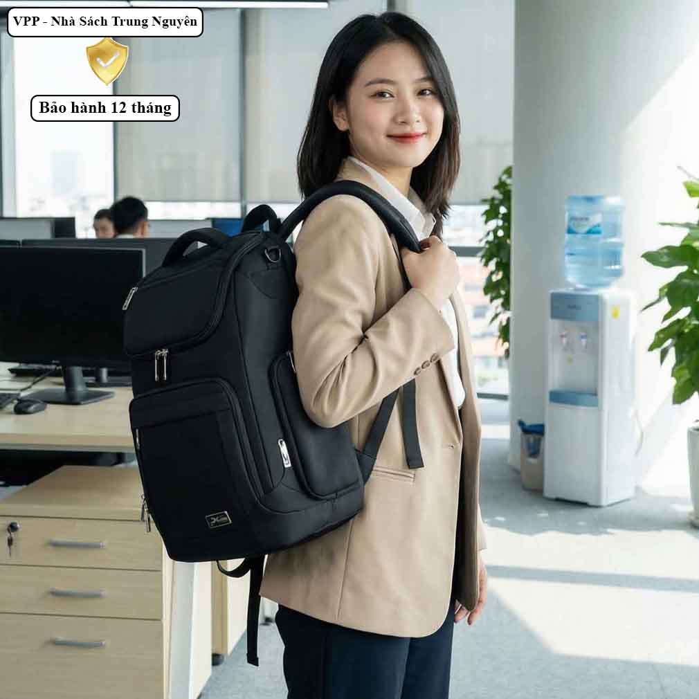 Balo doanh nhân chống nước Xbags Prime X XB2009 - Balo laptop đa năng cao cấp bền đẹp