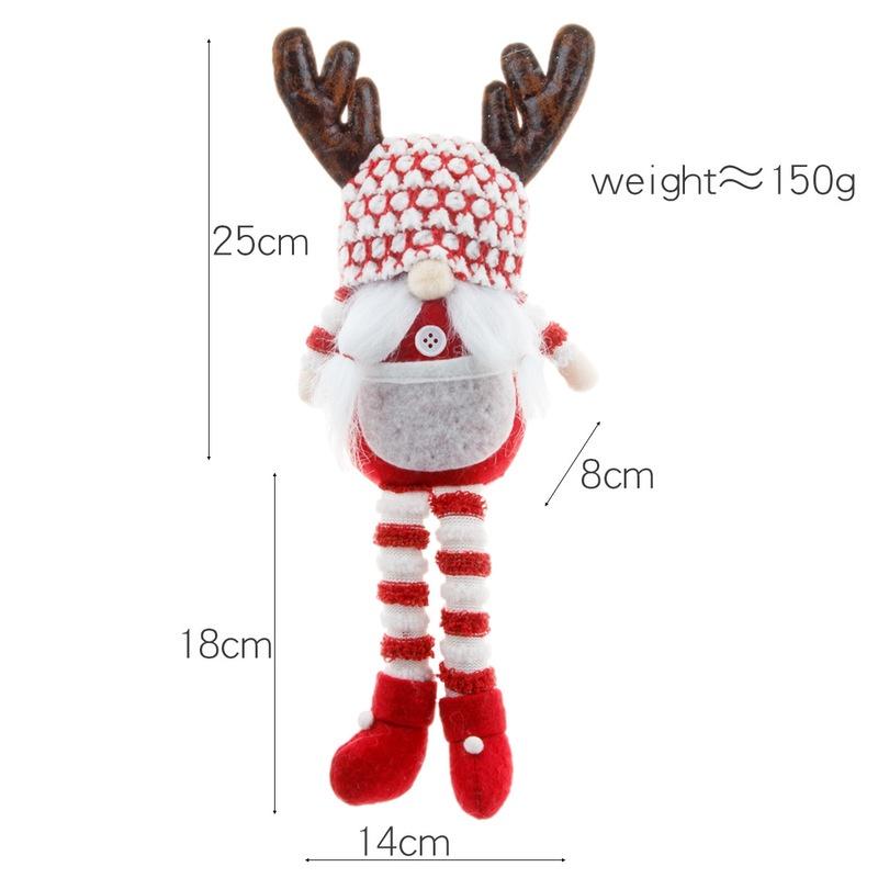 Búp Bê Nhồi Bông Hình Ông Già Noel Dễ Thương Trang Trí Cây Thông Giáng Sinh