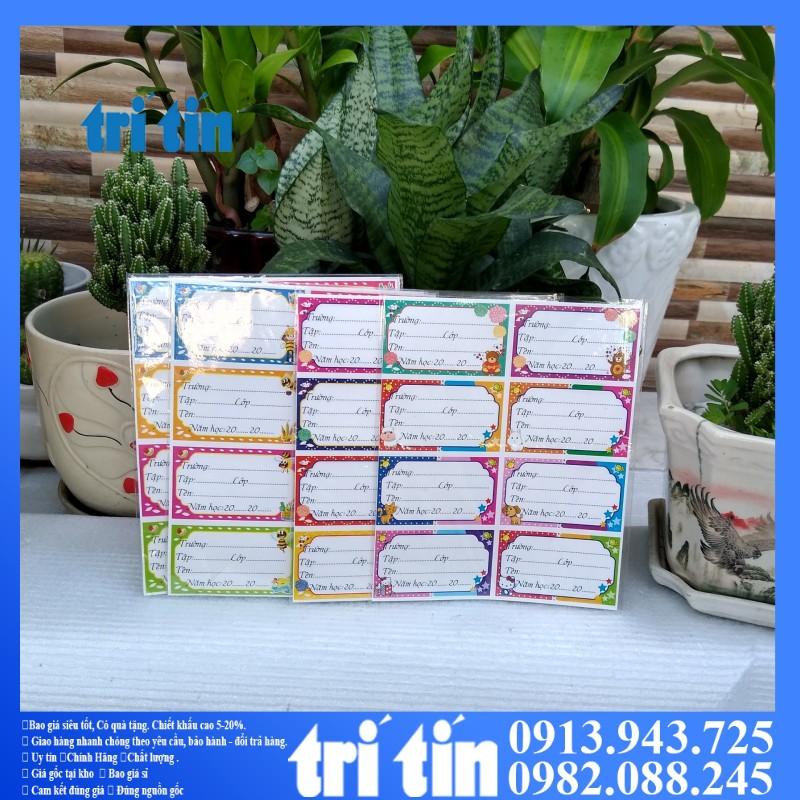 Nhãn vở học sinh 1 xấp