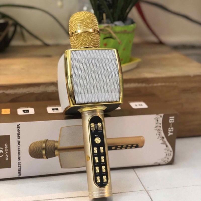 Micro không dây Karaoke YS-91/ SD108/ YS92 Bluetooth - Kết nối điện thoại,Hỗ trợ ghi âm