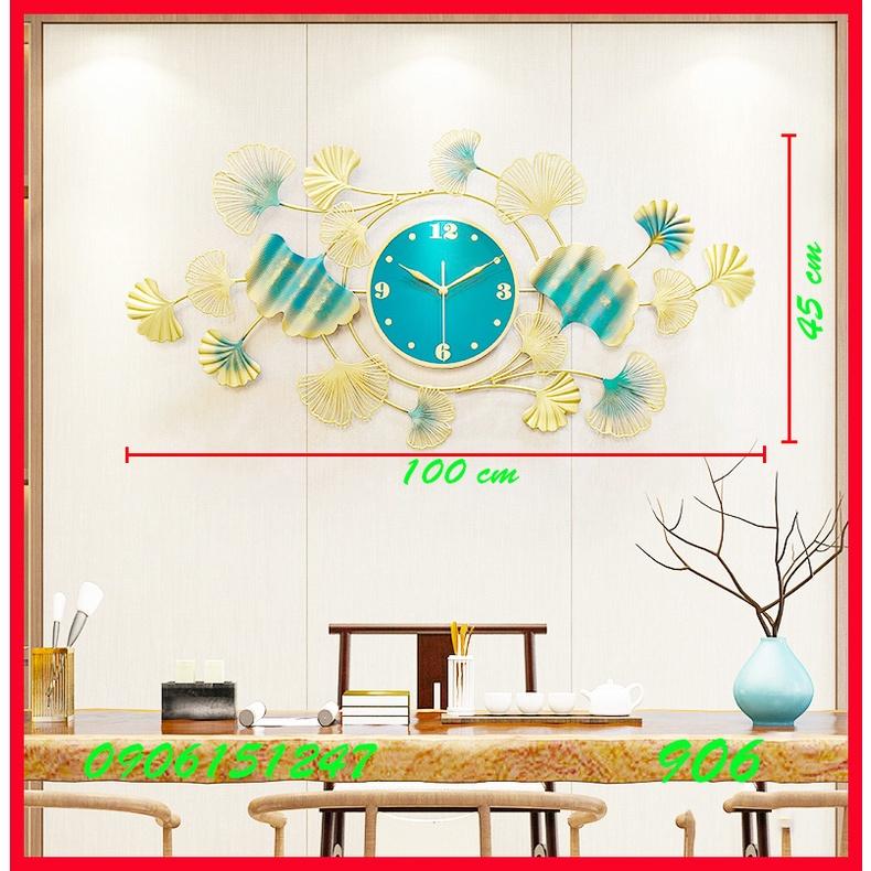 Đồng hồ treo tường trang trí decor 906 kích thước 100 x 45 cm