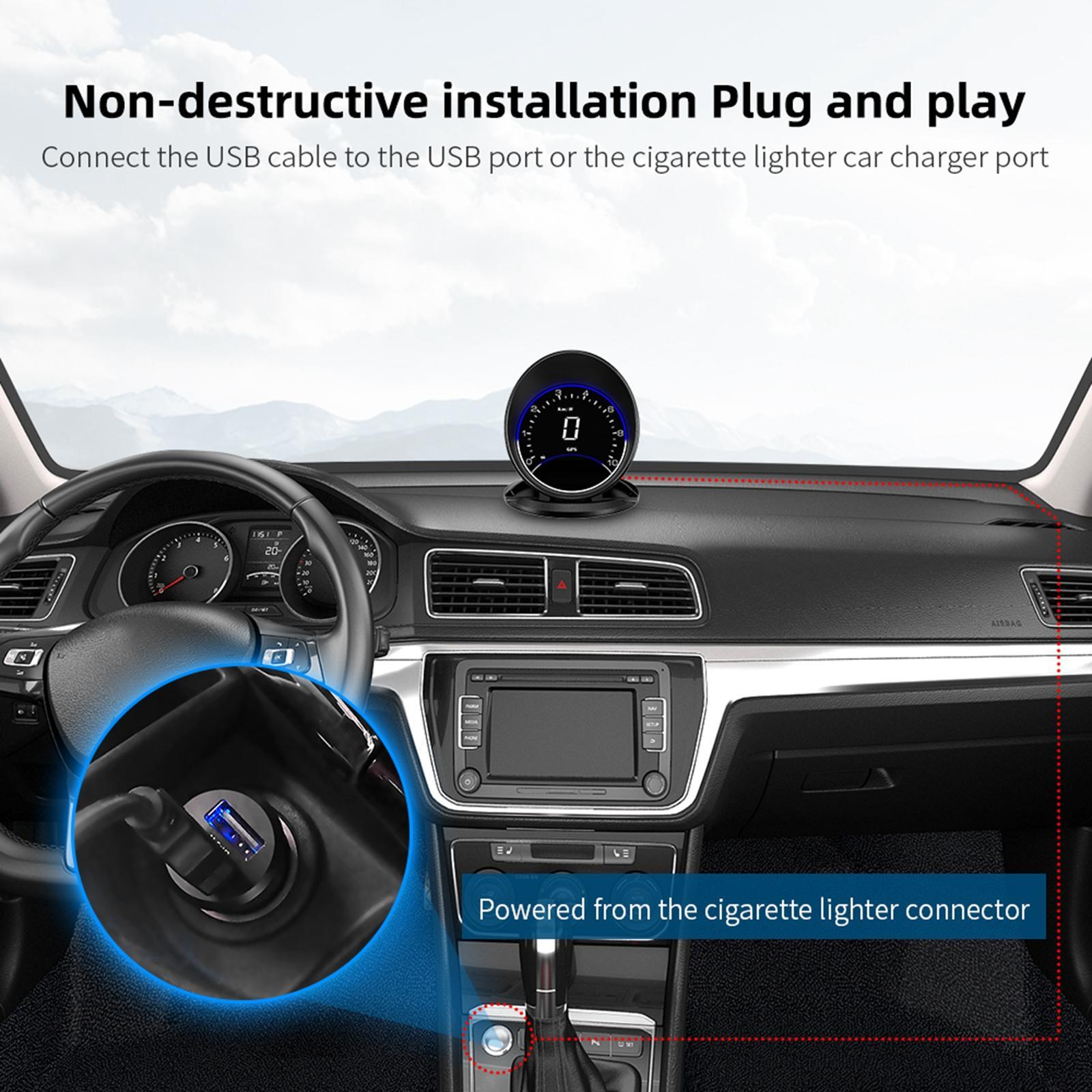Car HUD Display GPS Display Speedometer Quality Material Durable