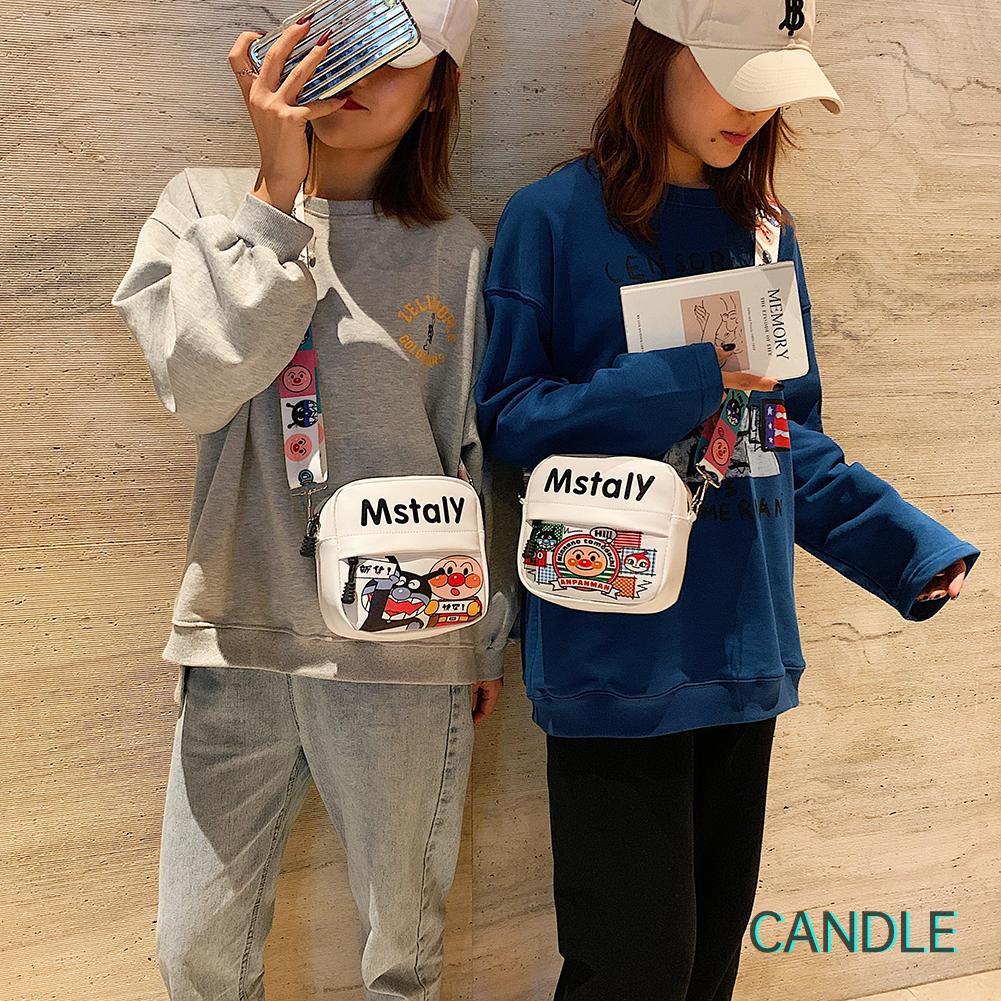 Túi Da Pu Đeo Chéo In Họa Tiết Hoạt Hình Xinh Xắn Dành Cho Nữ